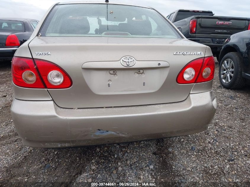 2008 Toyota Corolla Le VIN: 2T1BR32E88C878284 Lot: 39744661