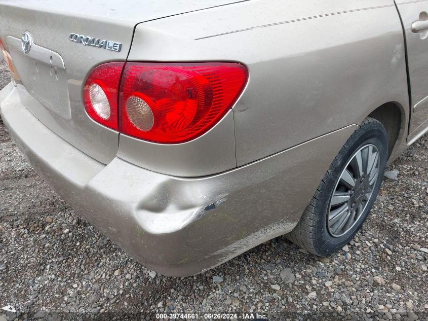 2008 Toyota Corolla Le VIN: 2T1BR32E88C878284 Lot: 39744661