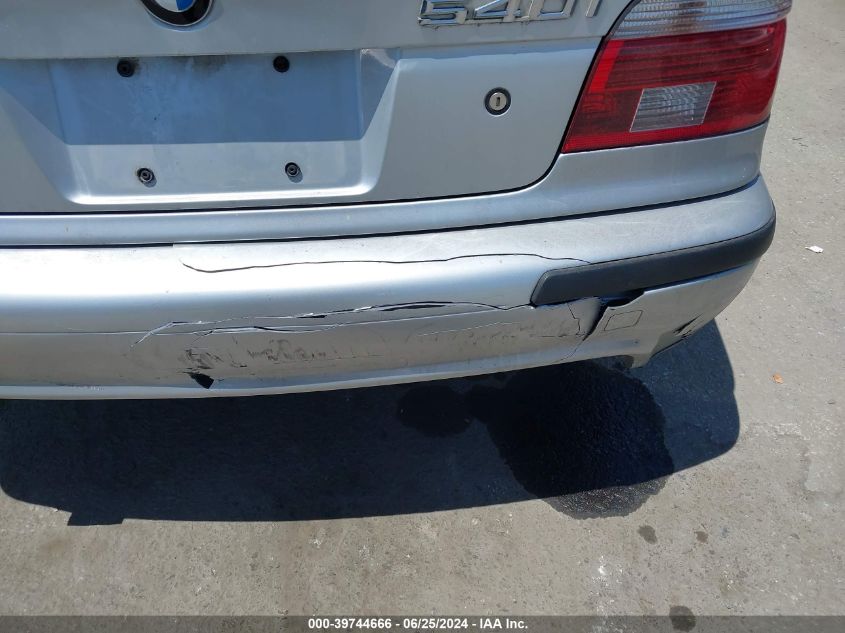 2003 BMW 540Ia VIN: WBADN63433GN88554 Lot: 39744666