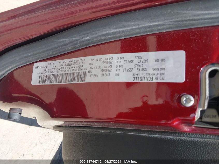 2019 Dodge Grand Caravan Gt VIN: 2C4RDGEG6KR556798 Lot: 39744712