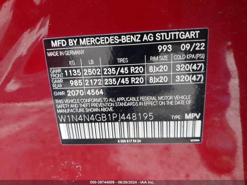 2023 MERCEDES-BENZ GLA 250 - W1N4N4GB1PJ448195