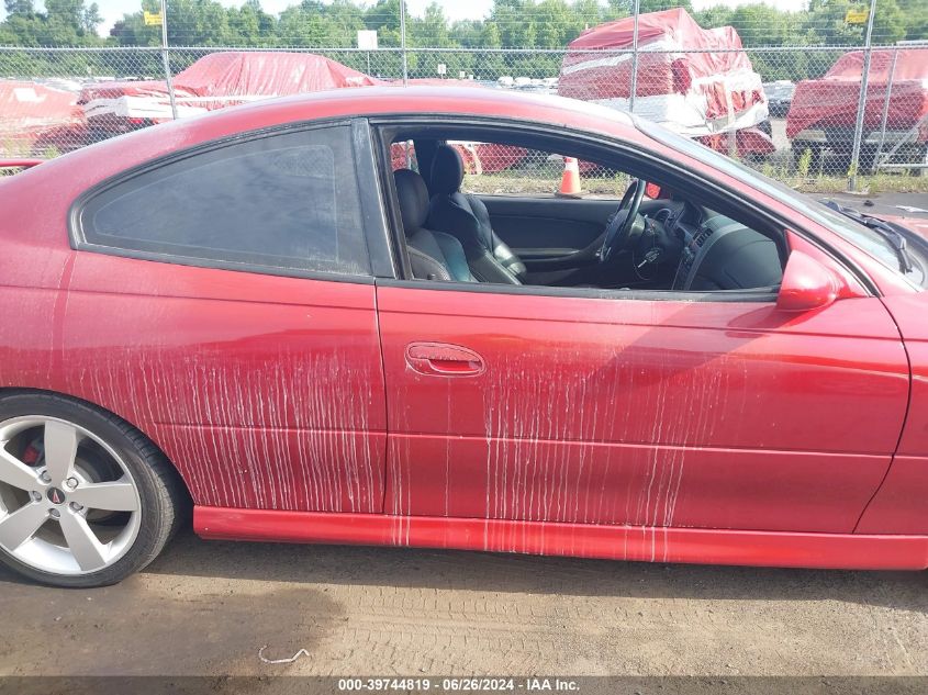 2006 Pontiac Gto VIN: 6G2VX12U36L527228 Lot: 39744819