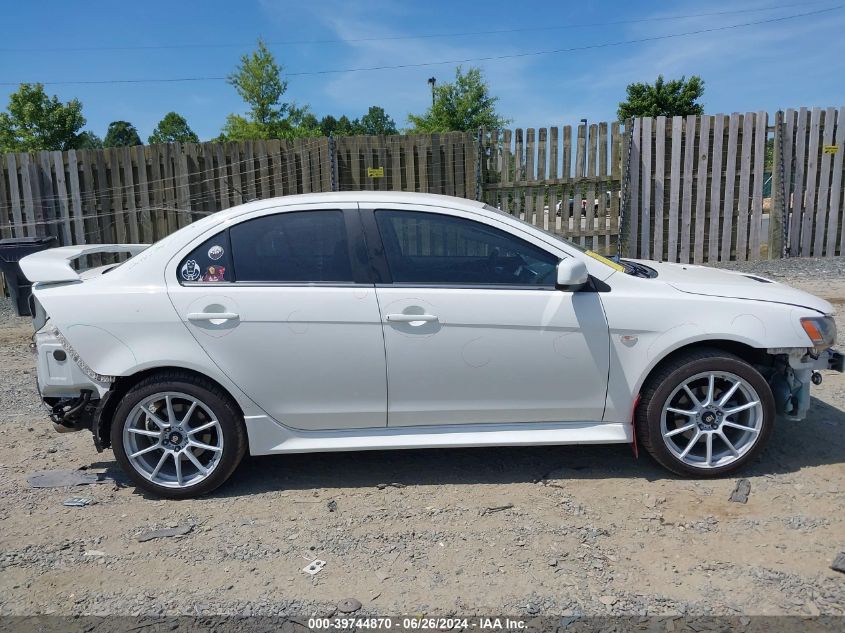 2014 Mitsubishi Lancer Ralliart VIN: JA32V6FV8EU018972 Lot: 39744870