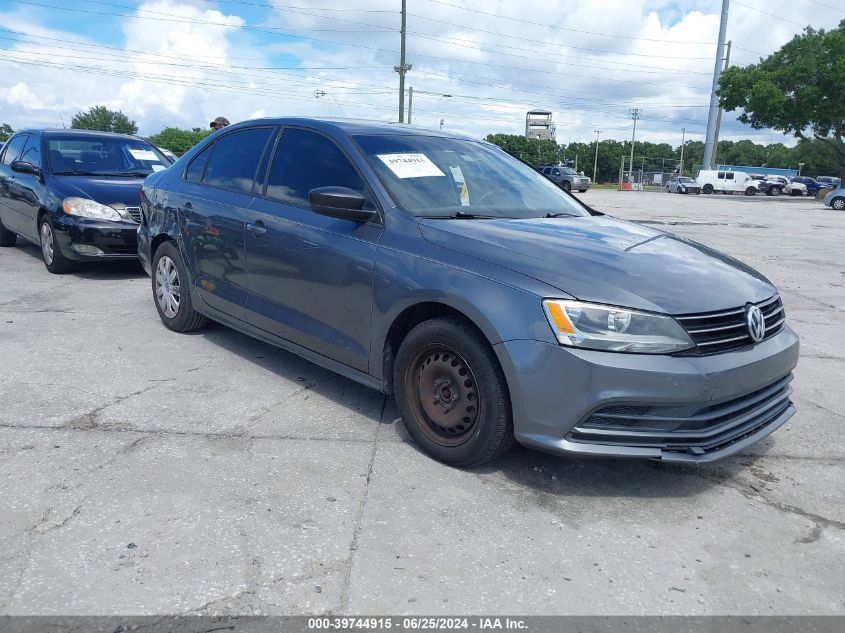 2015 Volkswagen Jetta 2.0L S VIN: 3VW2K7AJ0FM294392 Lot: 39744915