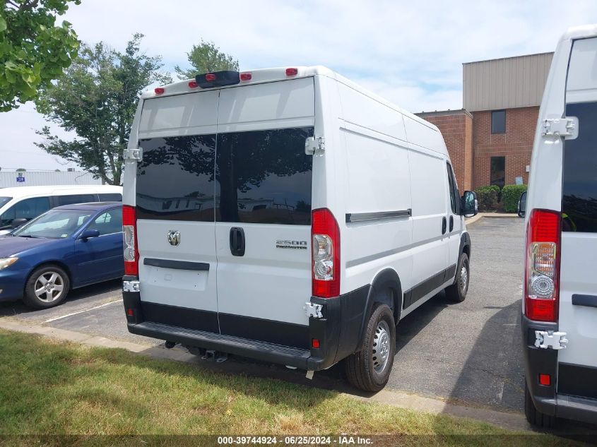 2024 Ram Promaster 2500 Tradesman High Roof 136 Wb W/Pass Seat VIN: 3C6LRVCG5RE146236 Lot: 39744924