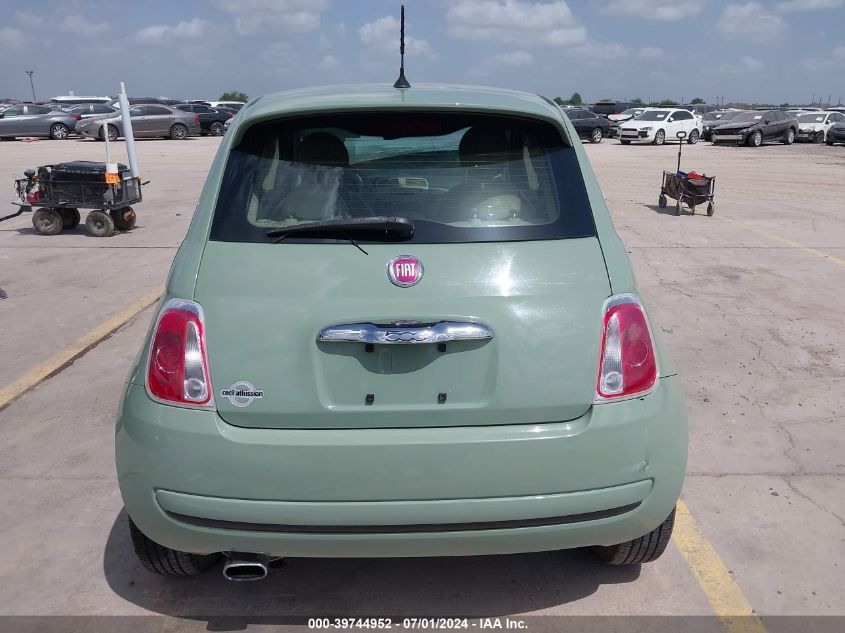 2013 Fiat 500 Pop VIN: 3C3CFFAR1DT741928 Lot: 39744952