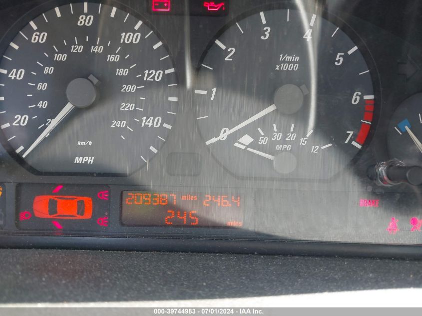 2000 BMW 323Ci VIN: WBABM3340YJN65784 Lot: 39744983