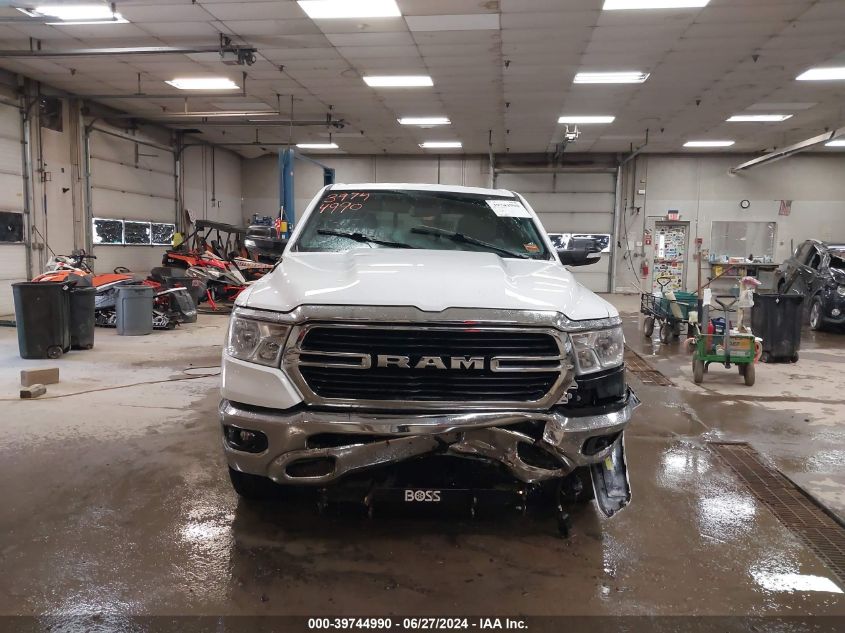 2021 Ram 1500 Big Horn Quad Cab 4X4 6'4 Box VIN: 1C6SRFBT5MN687548 Lot: 39744990