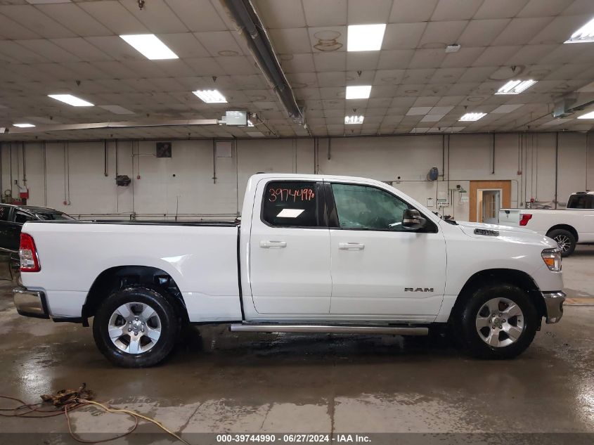 2021 Ram 1500 Big Horn Quad Cab 4X4 6'4 Box VIN: 1C6SRFBT5MN687548 Lot: 39744990