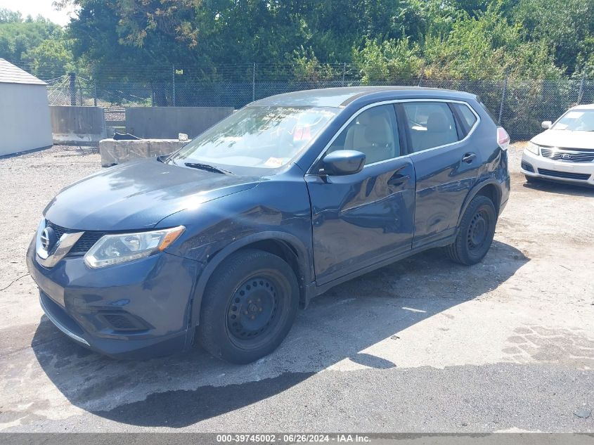 2016 Nissan Rogue S VIN: JN8AT2MV6GW152437 Lot: 39745002