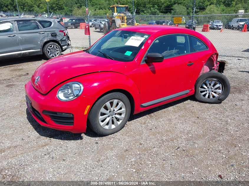 VIN 3VWF17AT8HM626880 2017 VOLKSWAGEN BEETLE #PINKBEETLE/1.8T CLASSIC/1.8T S