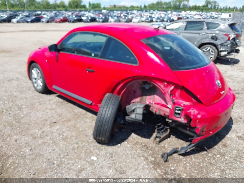 VIN 3VWF17AT8HM626880 2017 VOLKSWAGEN BEETLE #PINKBEETLE/1.8T CLASSIC/1.8T S
