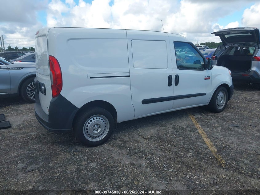 2021 Ram Promaster City Tradesman VIN: ZFBHRFAB5M6V76264 Lot: 39745036