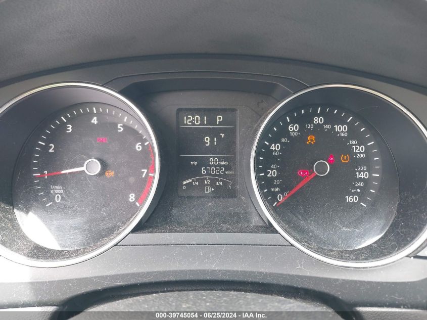 2016 Volkswagen Jetta 1.4T S VIN: 3VW267AJ2GM320173 Lot: 39745054