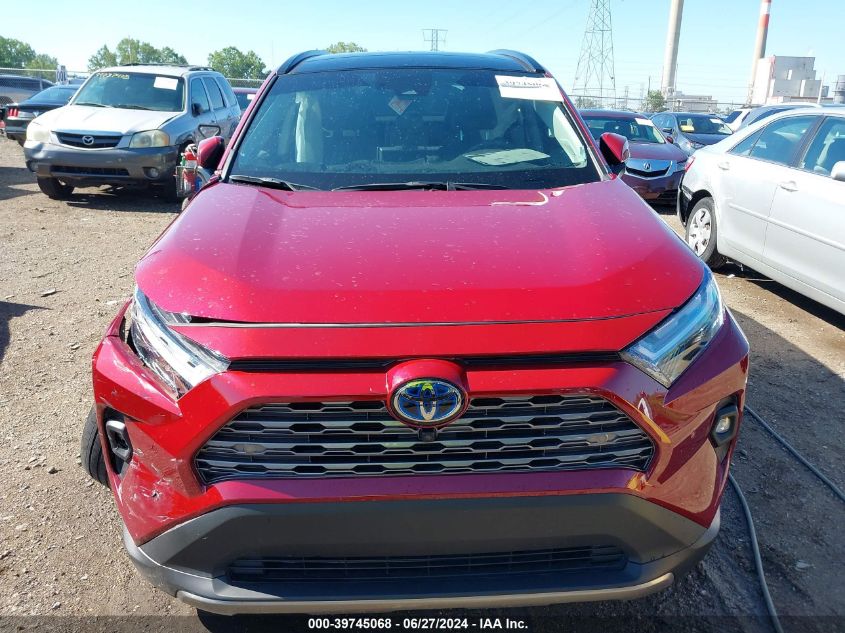 2022 Toyota Rav4 Limited VIN: 4T3D6RFV0NU077610 Lot: 39745068
