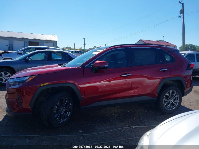 2022 Toyota Rav4 Limited VIN: 4T3D6RFV0NU077610 Lot: 39745068