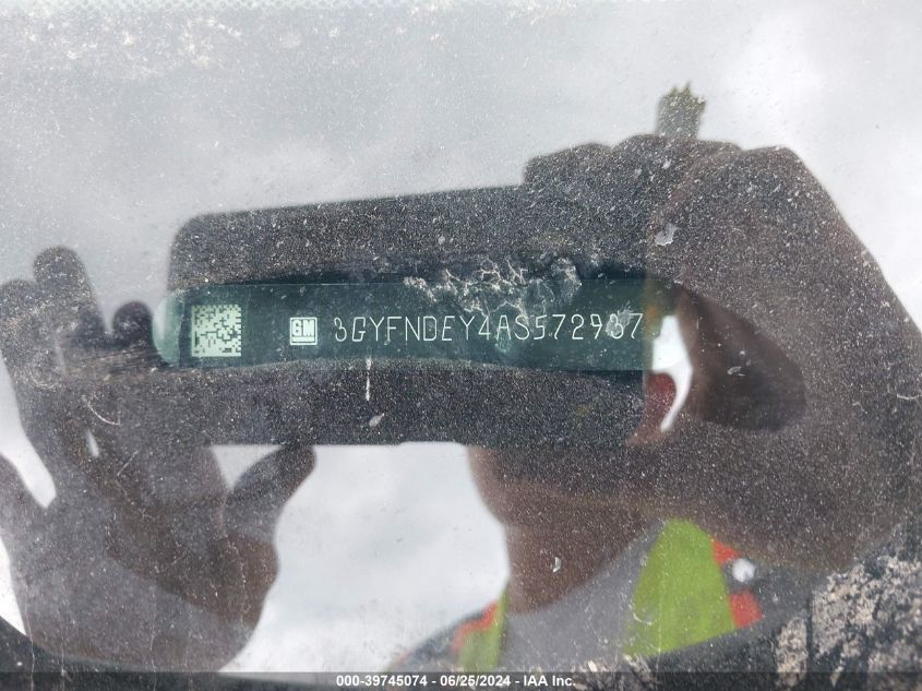 2010 Cadillac Srx Luxury Collection VIN: 3GYFNDEY4AS572937 Lot: 39745074