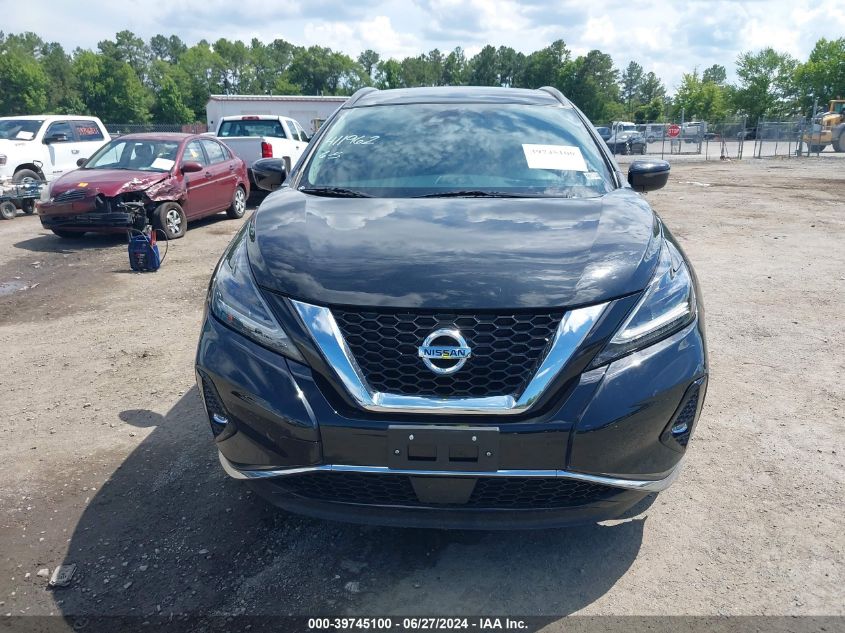 2021 Nissan Murano Sv Intelligent Awd VIN: 5N1AZ2BS7MC119636 Lot: 39745100