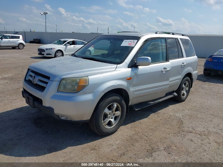 2006 Honda Pilot Ex VIN: 2HKYF18476H557028 Lot: 39745140