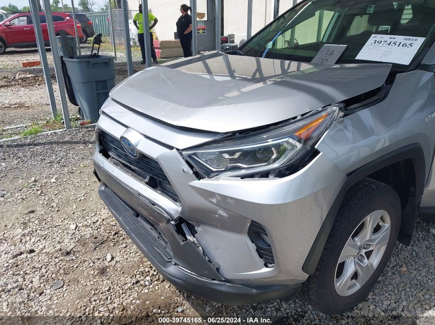 VIN JTMR6RFV1LD006156 2020 TOYOTA RAV4 HYBRID XLE