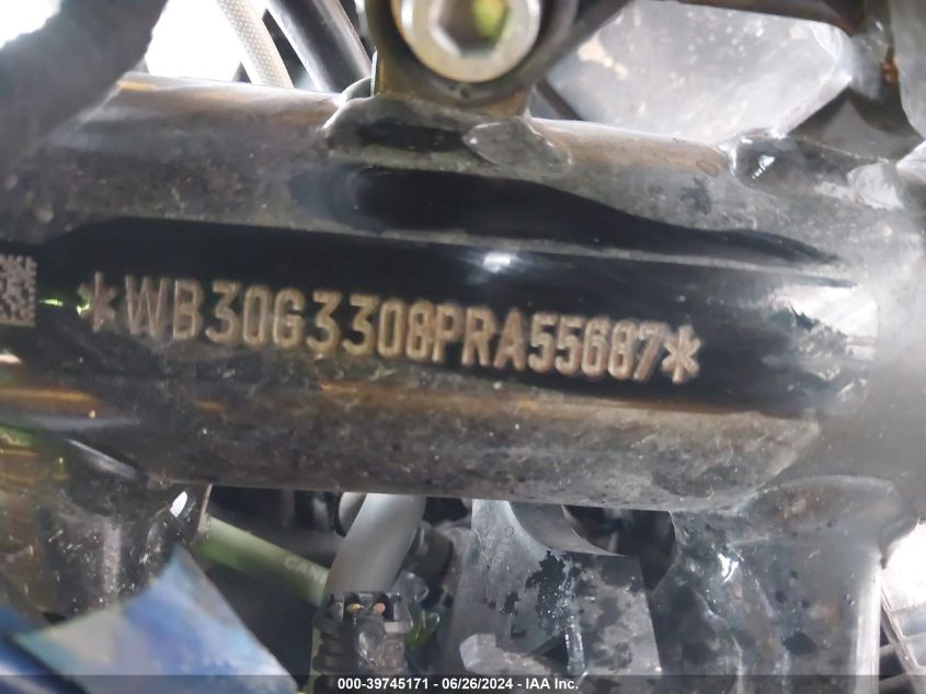 2023 BMW G310 Gs VIN: WB30G3308PRA55687 Lot: 39745171