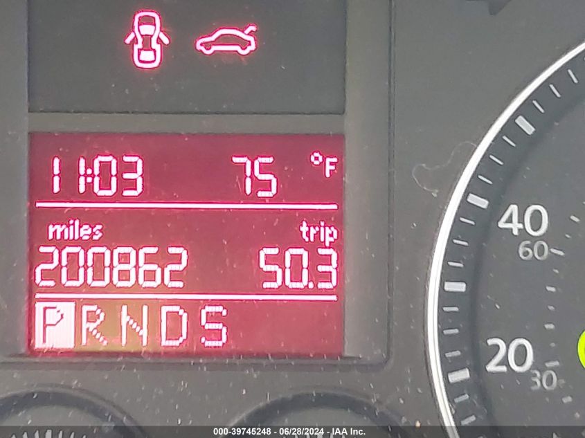 2009 Volkswagen Jetta Se VIN: 3VWRM71K99M176279 Lot: 39745248