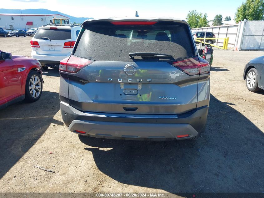 2022 Nissan Rogue Sv VIN: 5N1BT3BBXNC729429 Lot: 39745287
