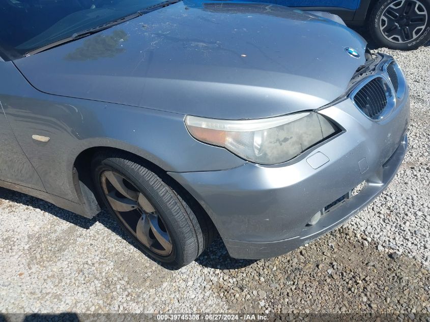 2007 BMW 525I VIN: WBANE53547CY07381 Lot: 39745308