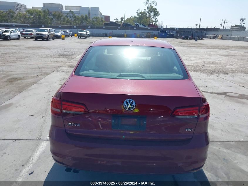 2016 Volkswagen Jetta 1.4T S VIN: 3VW167AJ2GM256289 Lot: 39745325