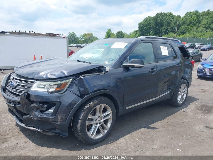 VIN 1FM5K8D86HGA83463 2017 FORD EXPLORER XLT