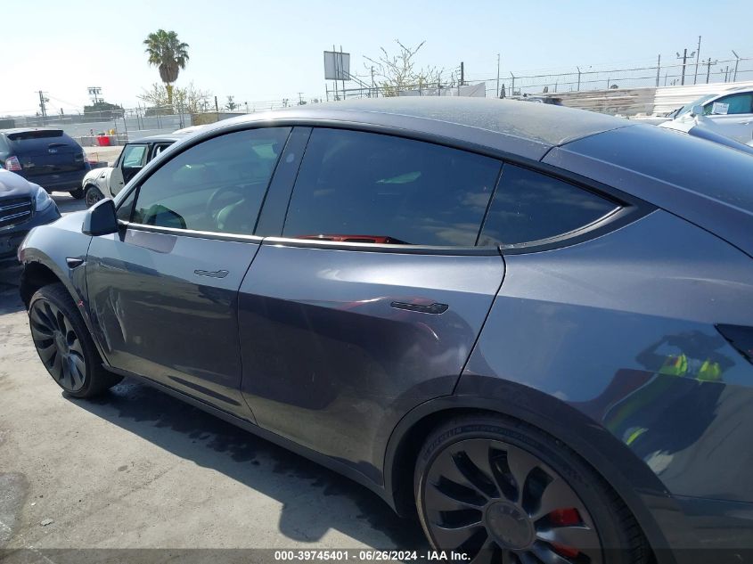 2023 Tesla Model Y Awd/Performance Dual Motor All-Wheel Drive VIN: 7SAYGDEF0PF902388 Lot: 39745401