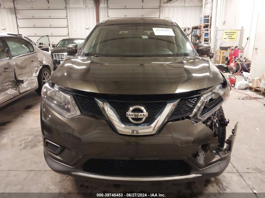 2016 Nissan Rogue Sv VIN: KNMAT2MV6GP658730 Lot: 39745453