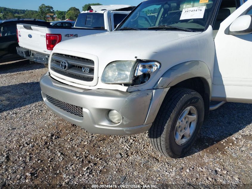 2003 Toyota Sequoia Sr5 VIN: 5TDZT34AX3S191625 Lot: 39745476