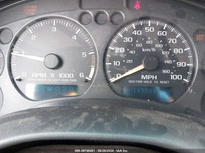 2002 Chevrolet Blazer Ls VIN: 1GNDT13W52K225401 Lot: 39745481