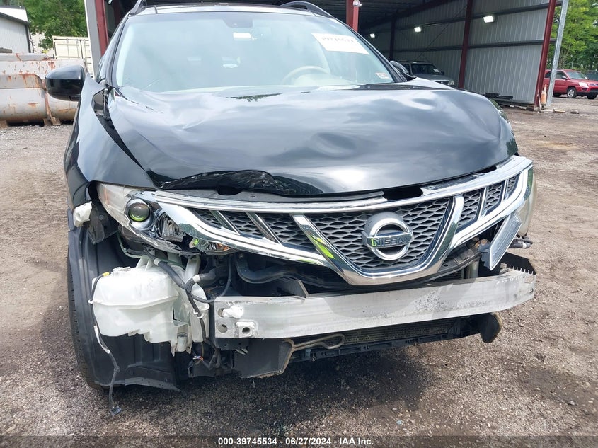 2012 Nissan Murano Sl VIN: JN8AZ1MW8CW207126 Lot: 39745534