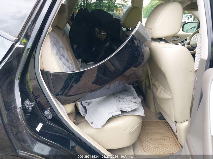 2012 Nissan Murano Sl VIN: JN8AZ1MW8CW207126 Lot: 39745534