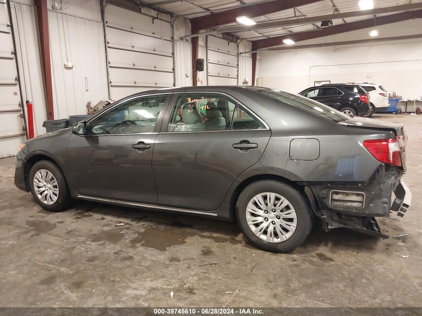 2012 Toyota Camry Le VIN: 4T1BF1FK2CU046850 Lot: 39745610