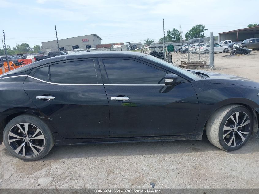 2018 Nissan Maxima 3.5 Sv VIN: 1N4AA6AP1JC375157 Lot: 39745651