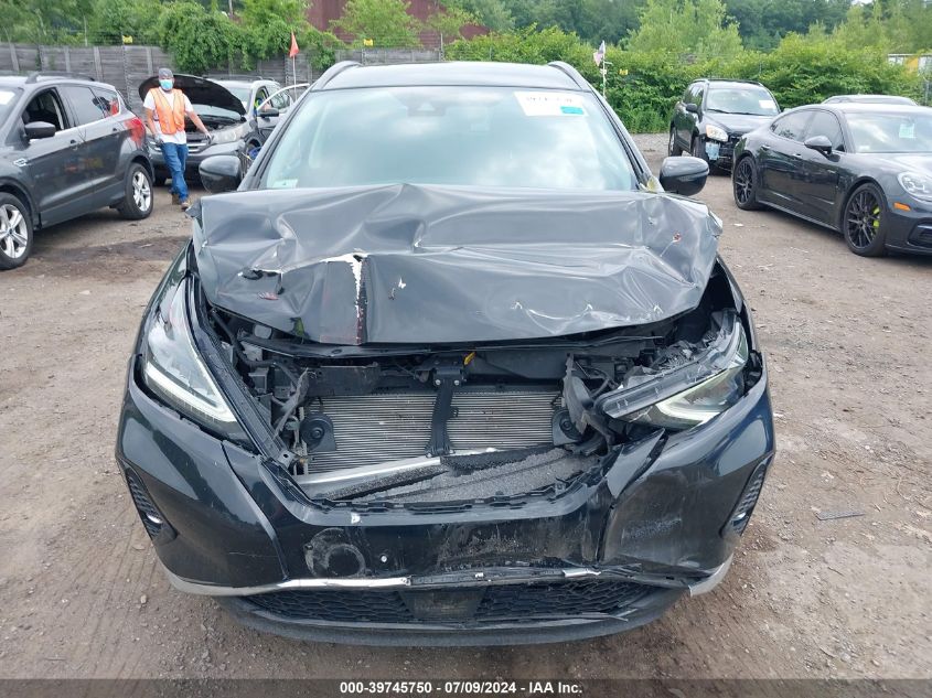 2021 Nissan Murano Sv Intelligent Awd VIN: 5N1AZ2BS2MC140376 Lot: 39745750