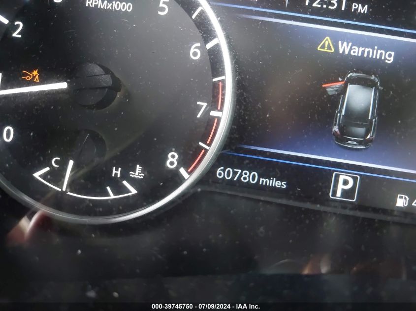 2021 Nissan Murano Sv Intelligent Awd VIN: 5N1AZ2BS2MC140376 Lot: 39745750