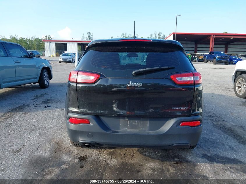 2016 Jeep Cherokee Sport VIN: 1C4PJLABXGW159063 Lot: 39745755