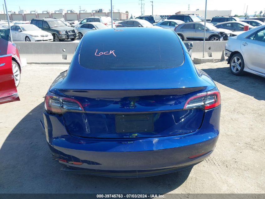 2023 Tesla Model 3 Rear-Wheel Drive VIN: 5YJ3E1EA0PF615052 Lot: 39745763