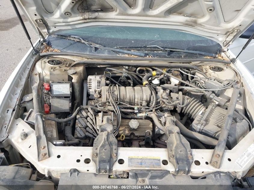 2003 Chevrolet Monte Carlo Ss VIN: 2G1WX12K839290355 Lot: 39745768