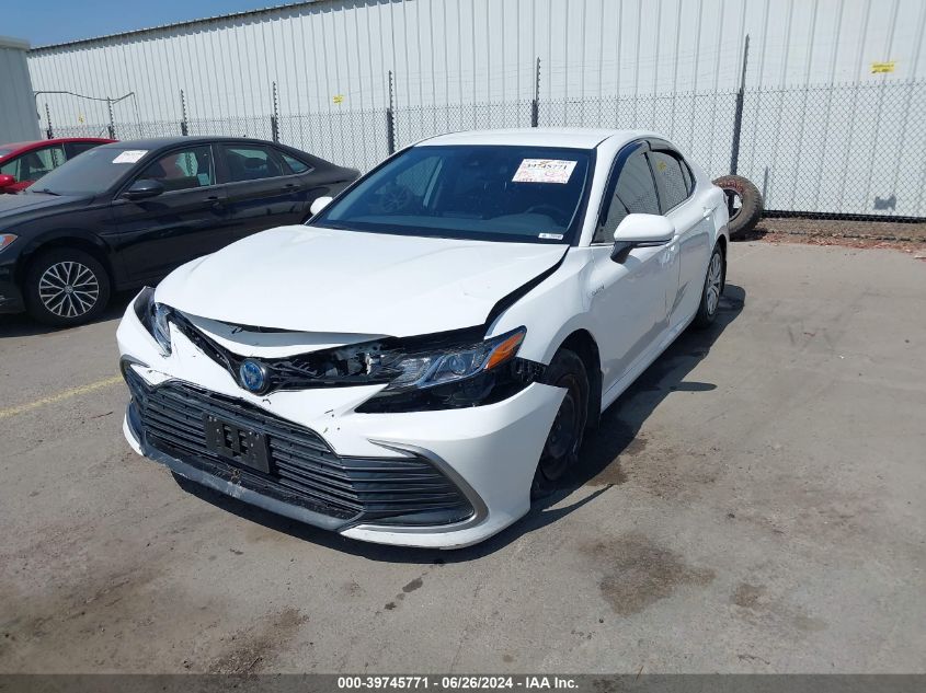 2021 Toyota Camry Le VIN: 4T1C31AK3MU551124 Lot: 39745771