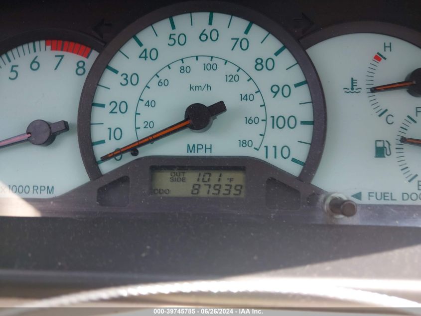 2004 Toyota Corolla Le VIN: 2T1BR32EX4C286914 Lot: 39745785