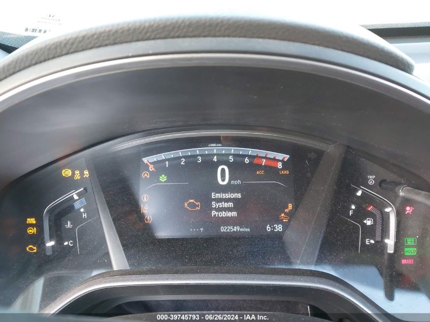 2020 Honda Cr-V 2Wd Ex VIN: 5J6RW1H54LL012208 Lot: 39745793