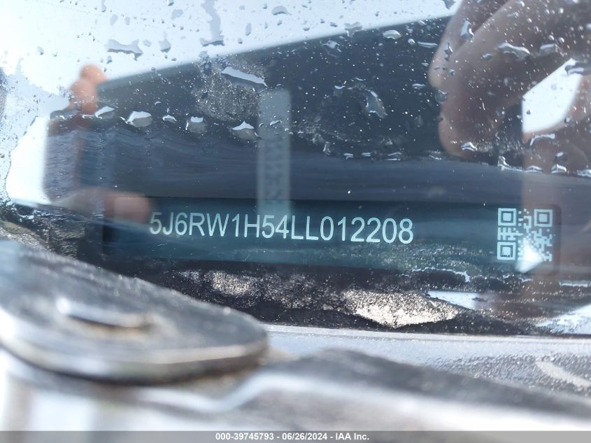 2020 Honda Cr-V 2Wd Ex VIN: 5J6RW1H54LL012208 Lot: 39745793