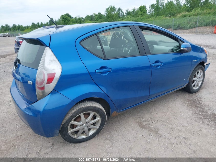 2012 Toyota Prius C Three VIN: JTDKDTB3XC1029574 Lot: 39745873