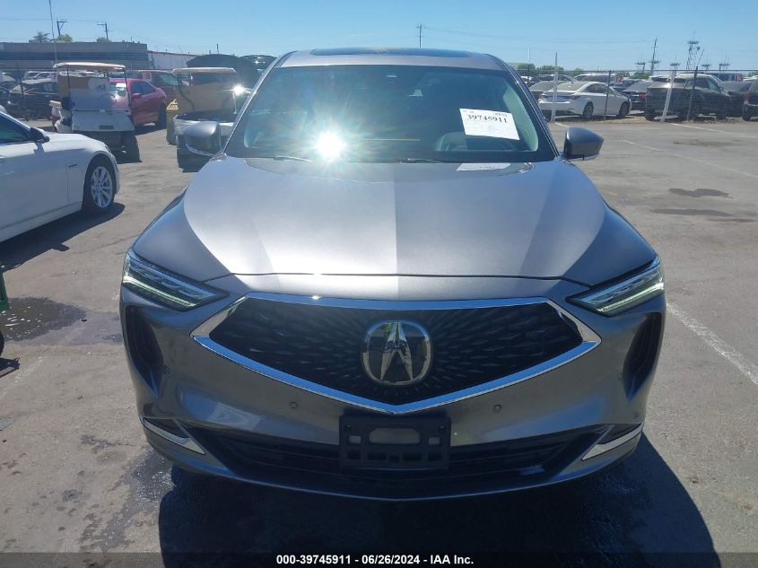 2022 Acura Mdx Technology Package VIN: 5J8YE1H41NL034523 Lot: 39745911
