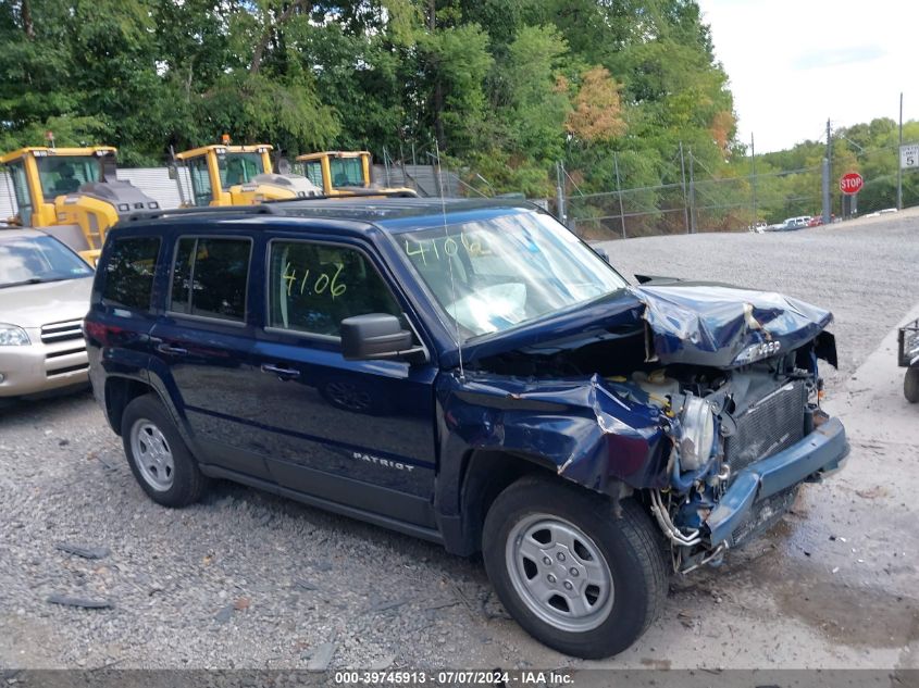 2013 Jeep Patriot Sport VIN: 1C4NJRBB6DD254106 Lot: 39745913